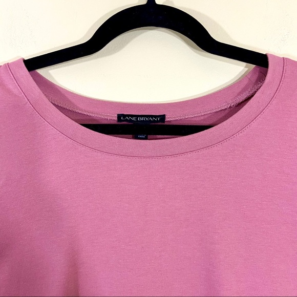 Lane Bryant Cold Shoulder Tie Bell Sleeve Top - Picture 6 of 12